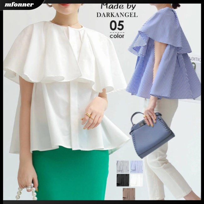 Áo Sát Nách Cổ Tròn Dáng Rộng In Họa Tiết Kẻ Sọc Màu Sắc Thanh Lịch Cho Nữ