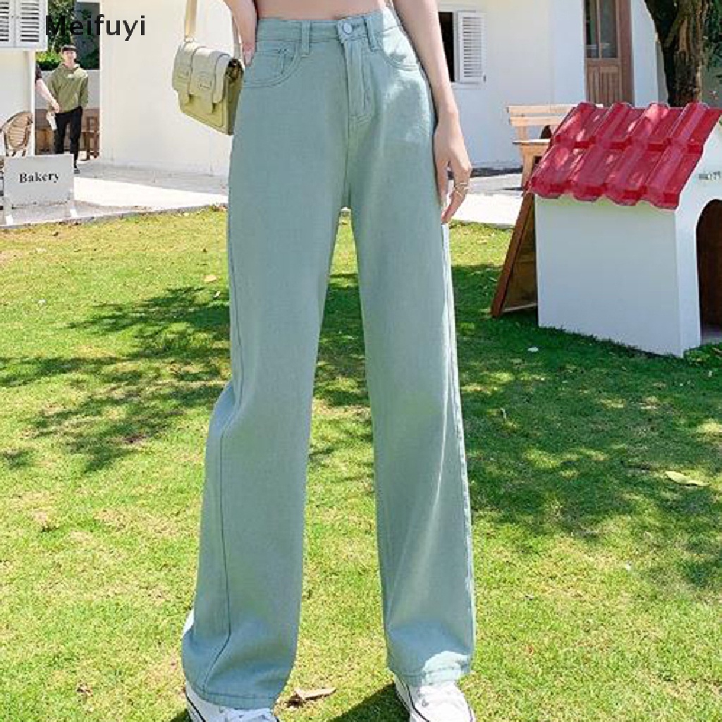 Quần Jeans Baggy Lưng Cao Ống Rộng Phong Cách Vintage Đường Phố Cho Nữ Y2k