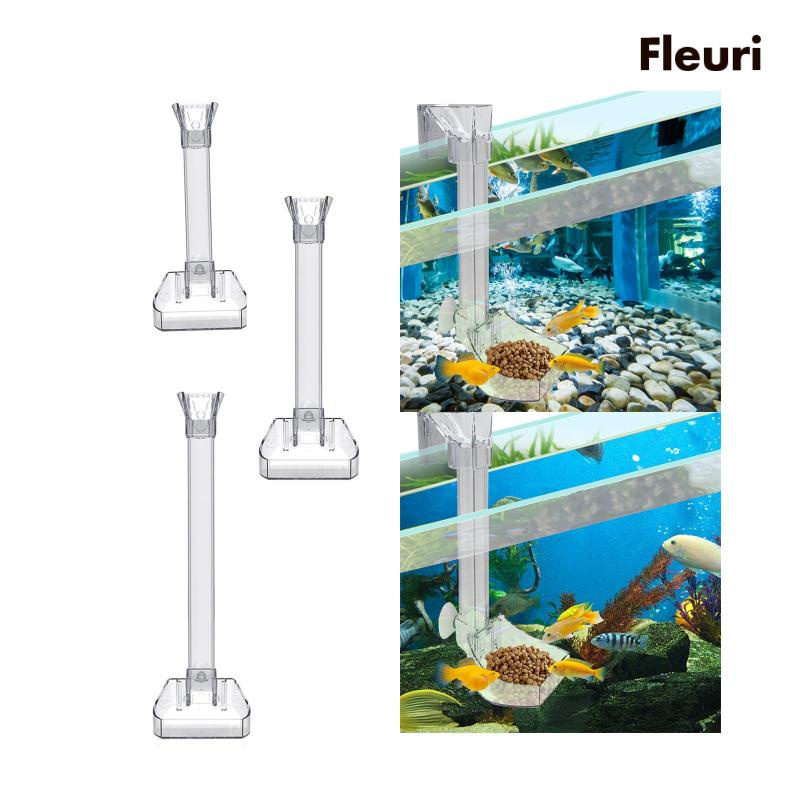 Ống Cho Cá Ăn Bằng Acrylic Trong Suốt Dài 21cm Tiện Dụng