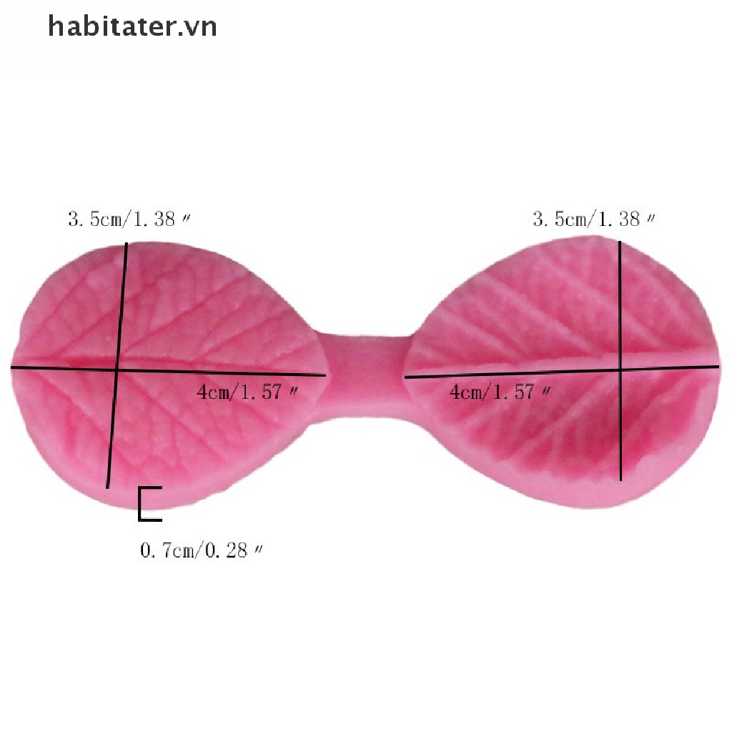 Khuôn Silicon Tạo Hình Cánh Hoa Lá Trang Trí Bánh