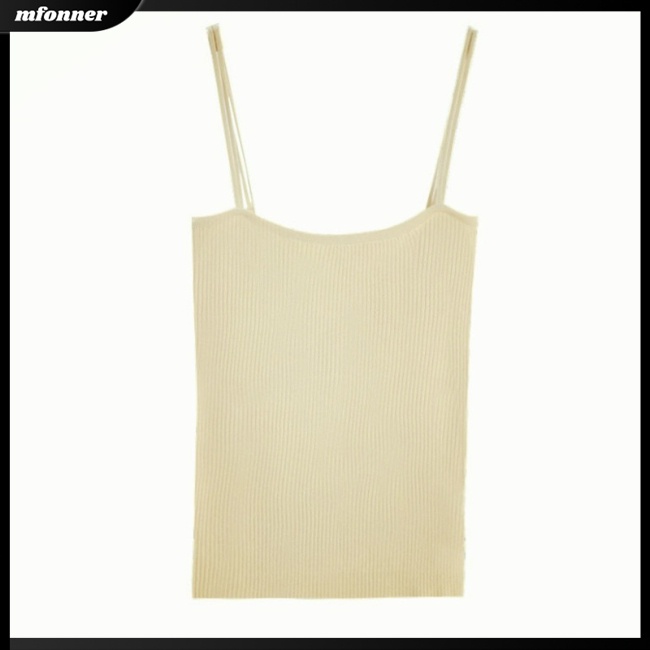 Áo Dệt Kim Hai Dây Ôm Dáng Gợi Cảm Cho Nữ