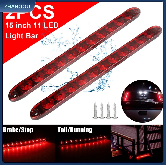 ☃Nhà Cửa☃ Bộ 2 Thanh Đèn Led 15-inch 11 Bóng Ip65 Chống Thấm Nước Cho Xe Tải