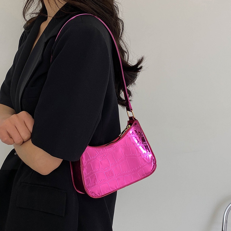 Túi Xách JASMIN NOIR Đeo Vai Họa Tiết Da Cá Sấu Thời Trang Cho Nữ