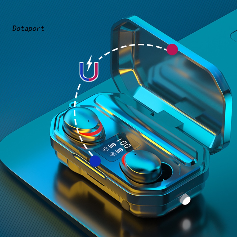 Tai Nghe Bluetooth 5.1 TWS M15 Màn Hình LED Kèm Hộp Sạc Chống Nước