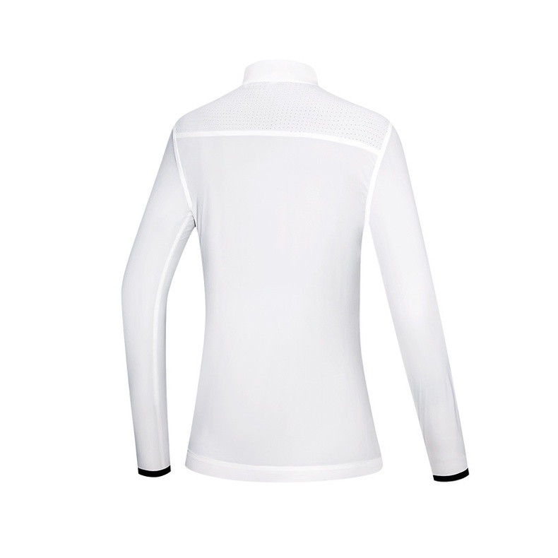 Áo Khoác Thể Thao Đánh Golf Dài Tay Chống Tia UV Bảo Vệ Toàn Diện Phối Khóa Kéo Cho Nữ