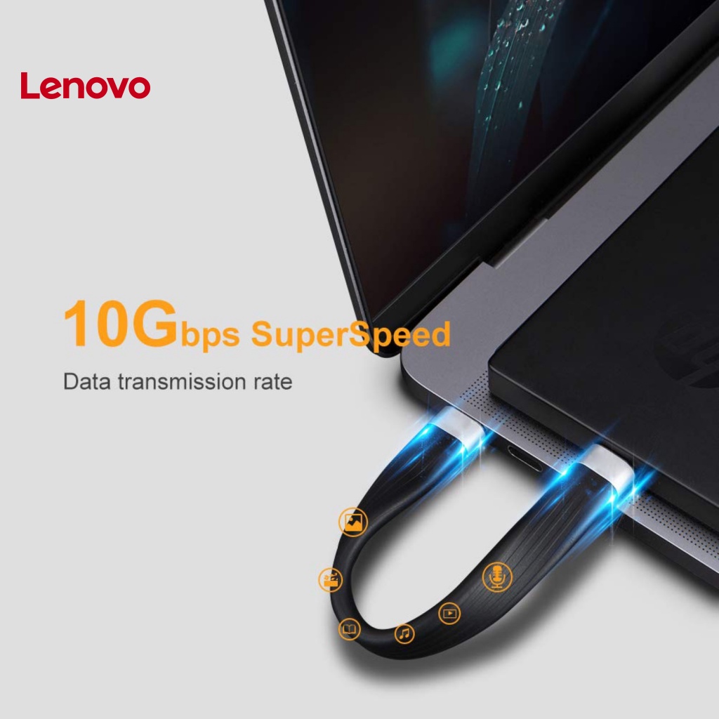 Cáp Video 13cm Chip Emark 4K Hỗ Trợ Sạc Nhanh 3A PVC USB-C 3.1Gen 2 Video Cho Máy Tính