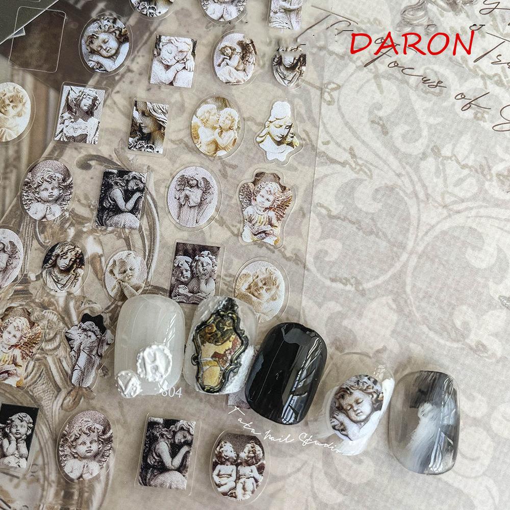 Miếng Dán Trang Trí Móng Tay Phong Cách Boho Cổ Điển Thời Trang