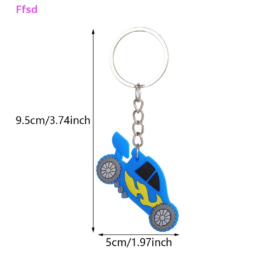 {Ffsd} Móc Chìa Khóa Xe Hơi Bằng Cao Su Pvc Mềm Họa Tiết Hoạt Hình Quà Tặng Trang Sức Cho Trẻ Em * Bán Chạy
