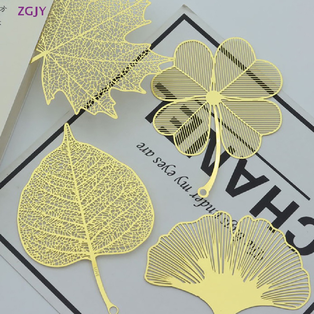 Thẻ Đánh Dấu Sách ZGJY Họa Tiết Lá Phong Rỗng Kiểu Trung Hoa Cổ Điển Tua Rua Kèm Kẹp Sách Trường Học Mới