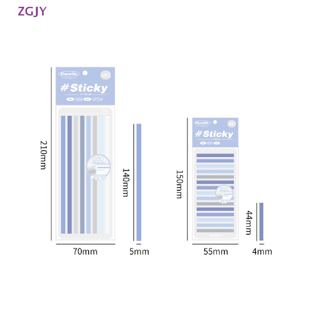 Set 160 / 300 Tờ Nhãn Dán Ghi Chú Nhắc Nhở Đơn Giản Tiện Lợi Mới