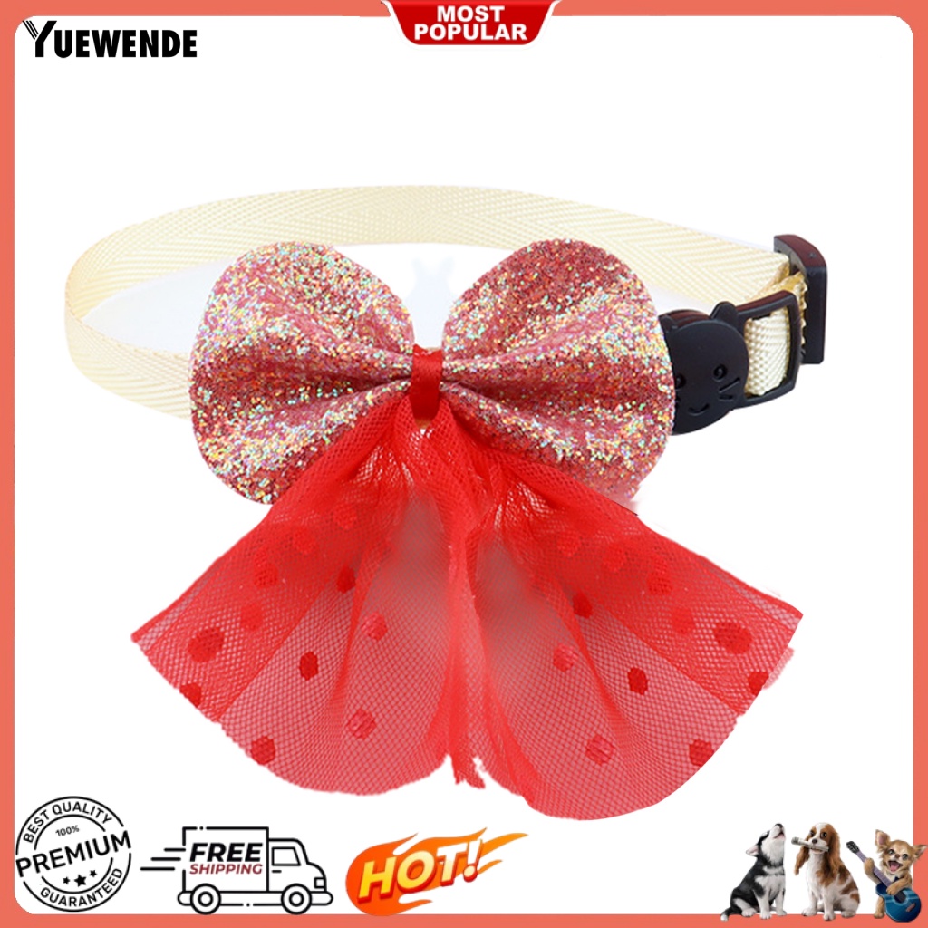 Ye.b Vòng Cổ Bằng Polyester In Chấm Bi Dễ Thương Mặc Hàng Ngày Cho Mèo Cưng
