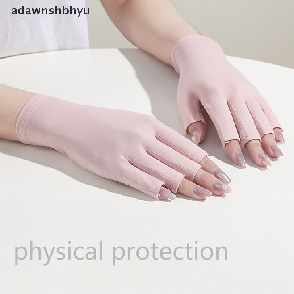 1 Đôi Găng Tay Chống Tia UV Không Ngón Tiện Dụng Khi Làm Móng