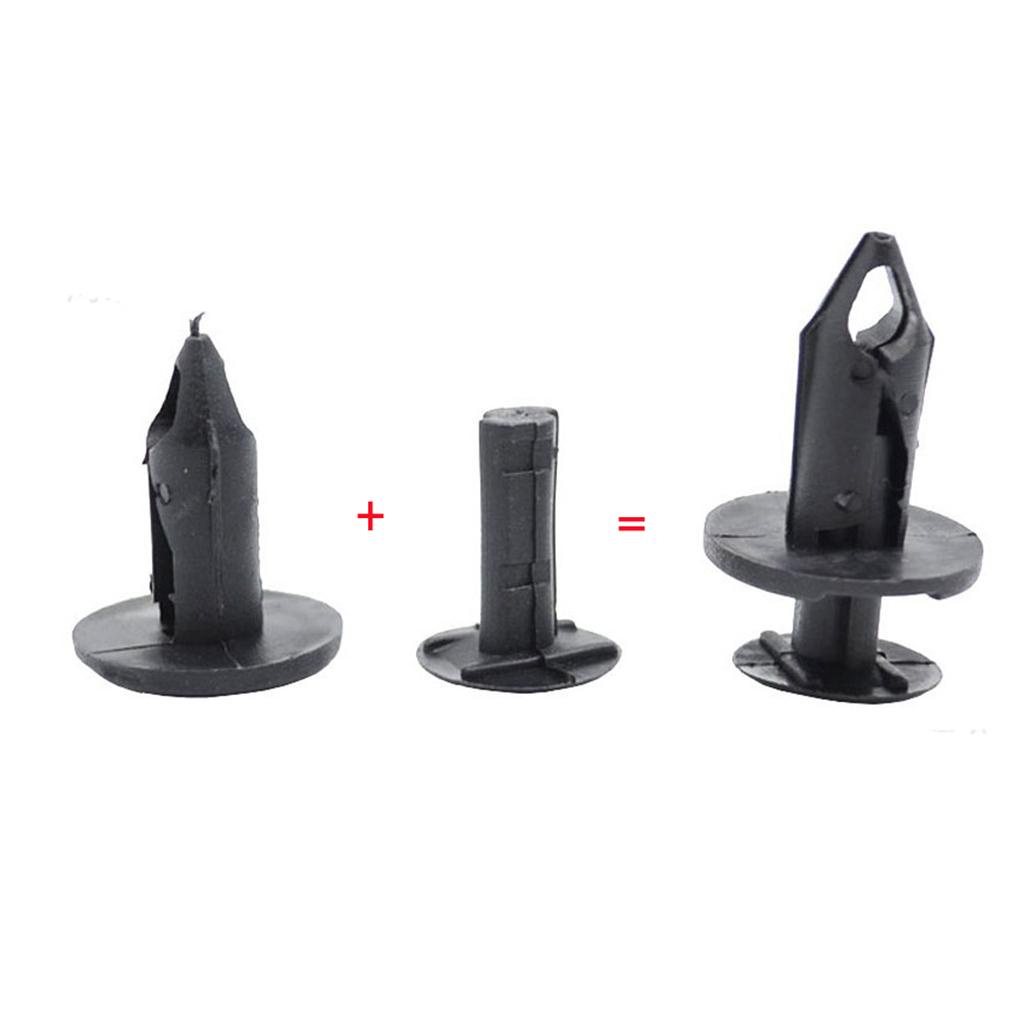 Bộ 100 Kẹp Nhựa Cố Định Bảo Vệ Động Cơ Xe Hơi Chuyên Dụng