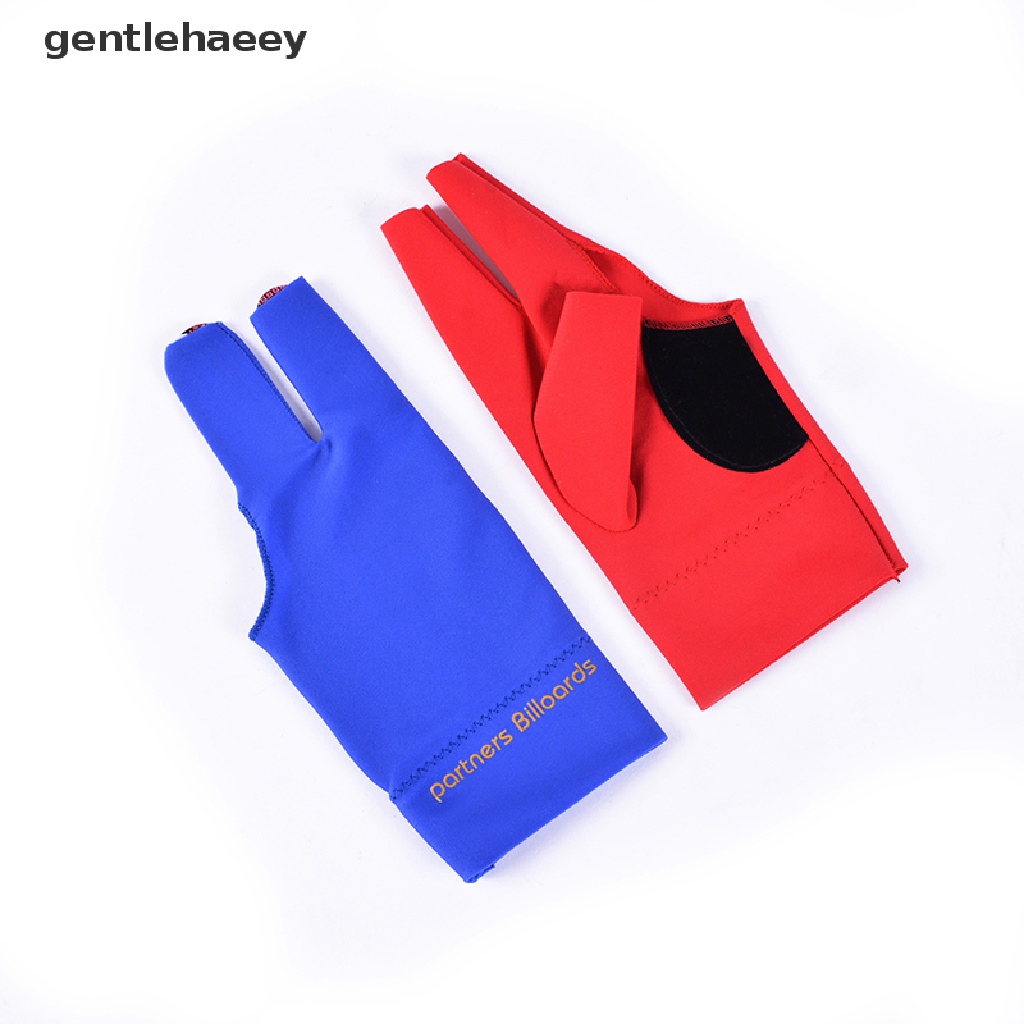 Gent Spandex Snooker Billiard Cue Glove Pool Left Hand Open Three Finger Accessory EN