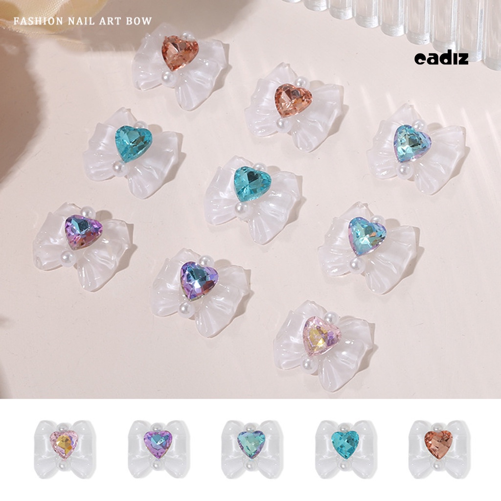 Bộ 10 Miếng Dán Móng Tay Hiệu Ứng 3D Lấp Lánh Chống Rơi DIY