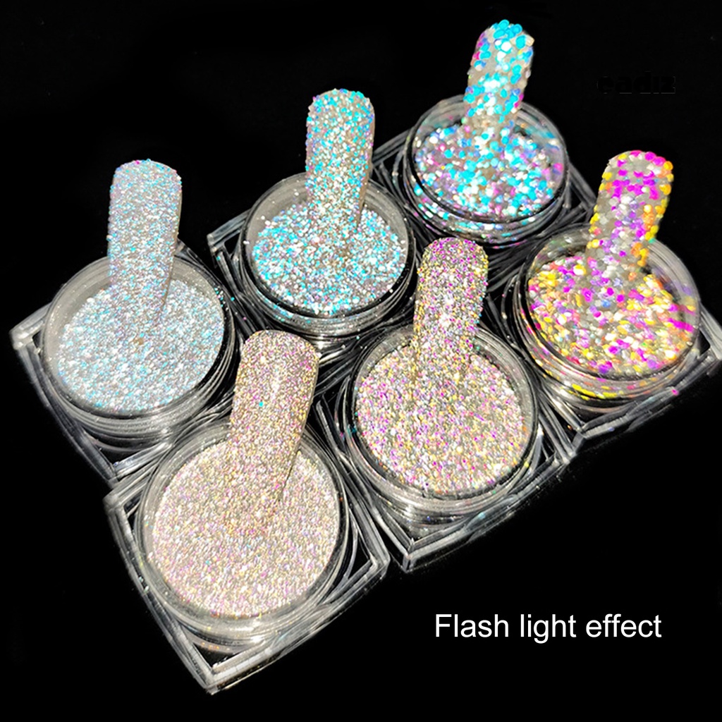 1 Bột Kim Tuyến Lấp Lánh Độ Bóng Cao Dễ Dán 6 Màu Tùy Chọn Dùng Trang Trí Móng Tay DIY