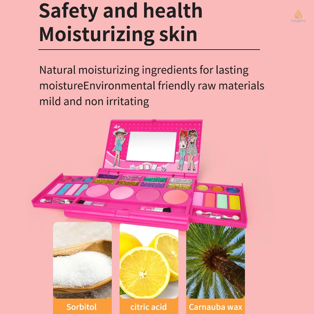 Bộ Dụng Cụ Trang Điểm Thời Trang Giặt Được Cho Bé Gái