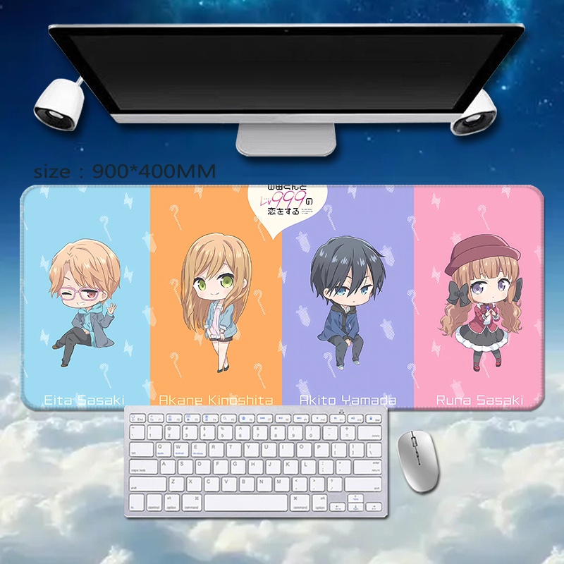 Yamada-kun to Lv999 no Koi wo Suru mouse pad oversized keyboard pad table pad Aki Dougi under the Xi anime