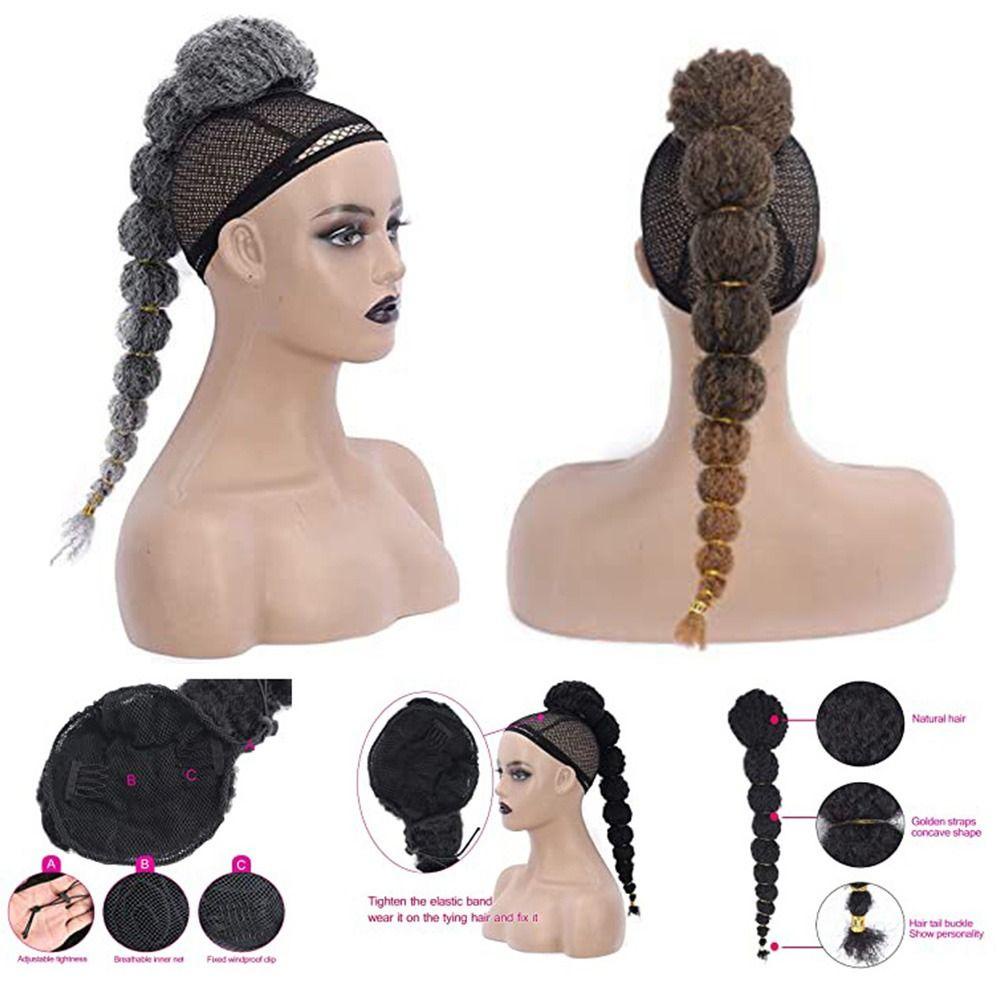 Bím Tóc Giả Dài Bện Sợi Tổng Hợp Mềm Mại Dành Cho Nữ Tập Boxing