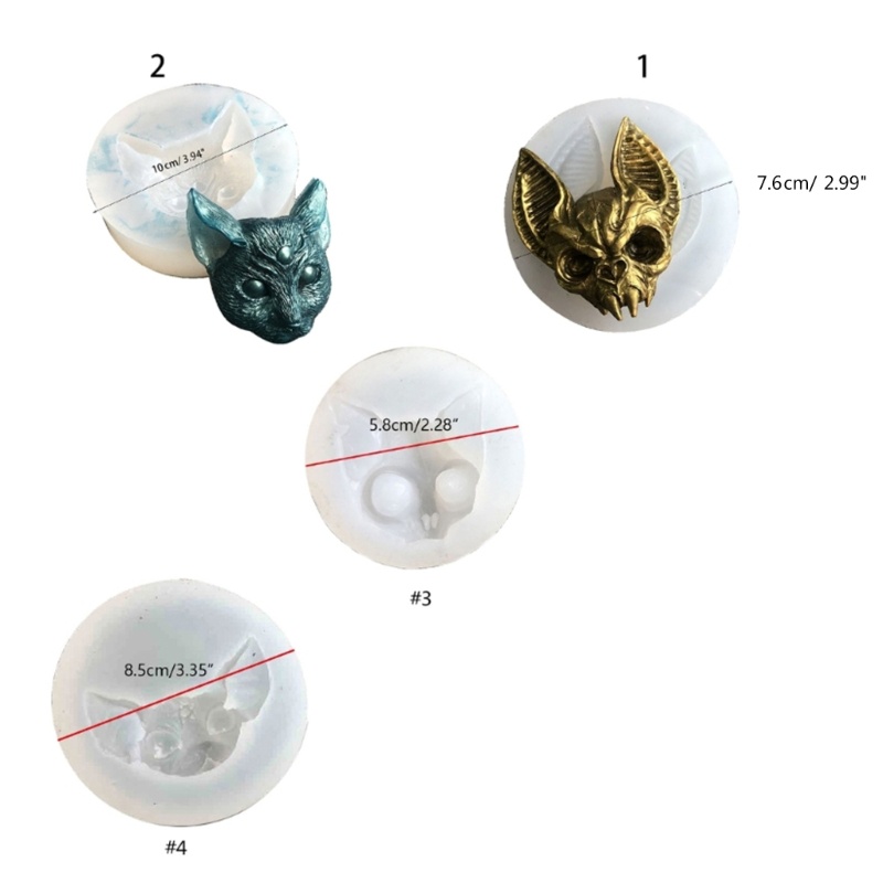 Khuôn Làm Bánh Bằng Gốm Sứ Mềm Hình Đầu Lâu Độc Đáo