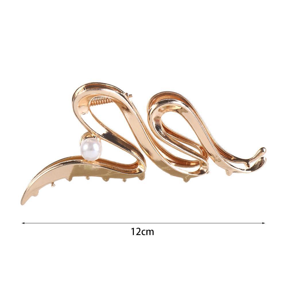 Kẹp Tóc Đuôi Ngựa Bằng Kim Loại Thiết Kế Dễ Thương Thanh Lịch Cho Nữ