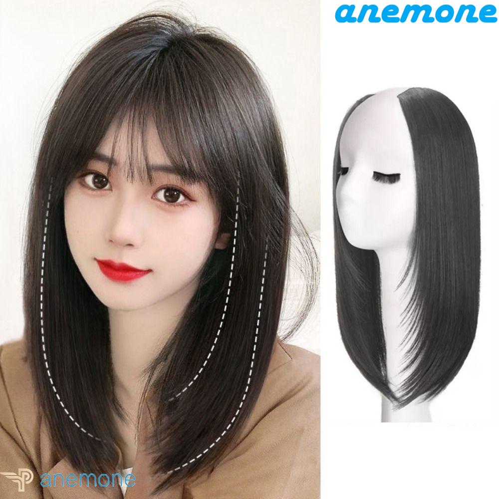 Tóc Giả Một Mảnh Hình Chữ U Màu Nâu Tự Nhiên Cho Nữ