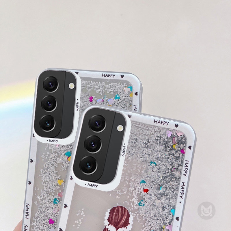 Ốp điện thoại Kim Tuyến Nước Hình Nữ Thần Cho Samsung Galaxy S21FE S20FE S23 S22 S21 S20 Ultra S10 Plus