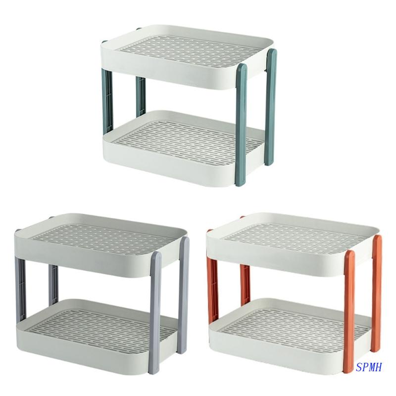 Giá Đỡ Đựng Mút Rửa Trái Cây Hai Tầng Ráo Nước Siêu Tiện Lợi Dành Cho