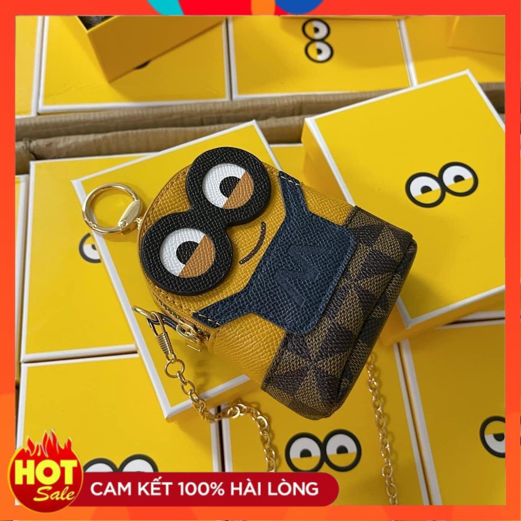 Có hộp đựng- Túi minions siêu xinh, giá rẻ, hàng chất, quà tặng cho các bạn gái, da đẹp, dễ phối trang phục