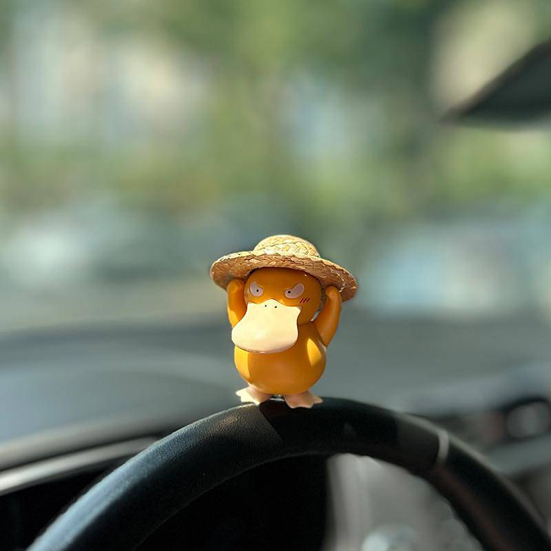 Come on Psyduck Car Center Console Decoration Cute Cartoon Car Little Yellow Duck Doll Girl Car Interior Ornaments xQkr