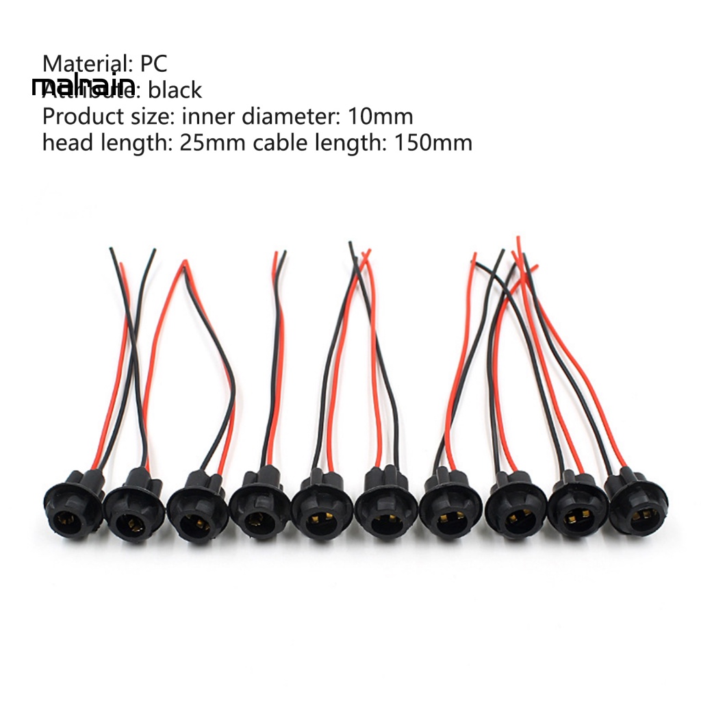 Set 10 Đuôi Đèn T10 Siêu Nhẹ Tiện Dụng Chất Lượng Cao