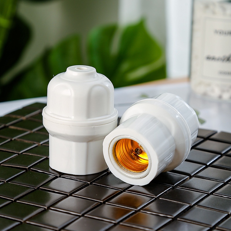 Đuôi Đèn Sứ E27 Dạng Xoáy Cao Cấp Chịu Nhiệt Độ, Cách Điện, An Toàn Khi Sử Dụng