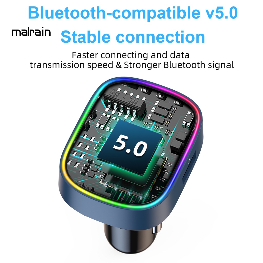 Máy Nghe Nhạc Bluetooth 5.0 MP3 FM Hai Cổng USB Đa Năng