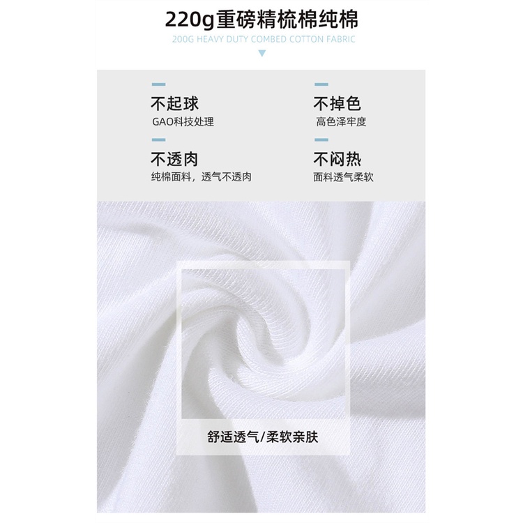 Áo Thun 100% Cotton Tay Ngắn Cổ Tròn In Họa Tiết Phong Cách Hàn Quốc Cho Nữ