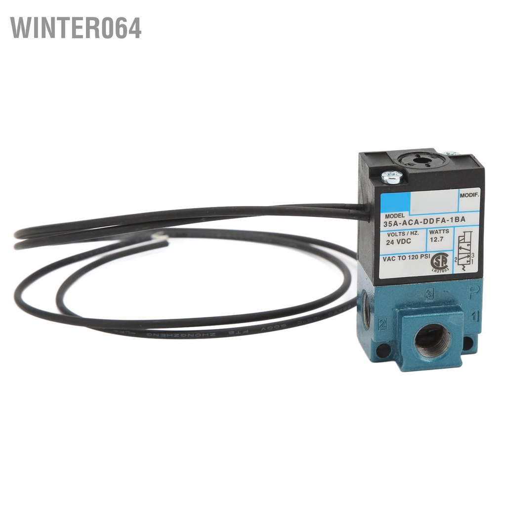 Winter064 Van điện từ đơn 1/8in 35A ACA DDFA 1BA DC24V Công suất mạnh phù hợp với máy đánh dấu