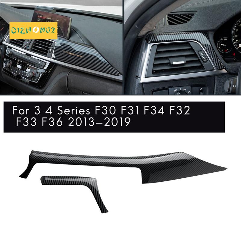 Miếng Dán Trang Trí Lỗ Thông Gió Trái + Phải Bằng Sợi Carbon Cho BMW 3 4 Series F30 F31 F32 F34 2013-2019