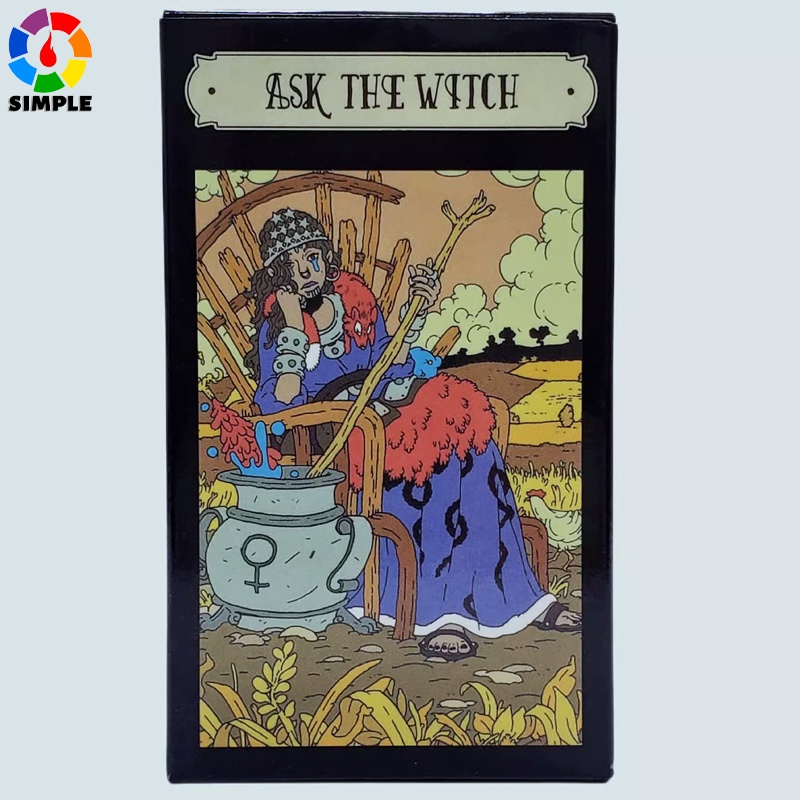 Ask The Witch Tarot Card Prophecy Fate Divination Deck  Fortune Telling Beginners Cards Tarot