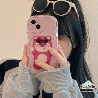 ốp lưng Gấu dâu tây OPPO A7 A15 A57 A54 A3s A55 A16K A5 A53 A17 A95 A31 A16 A92 A93 A94 A76 A74 A95 A53 A57 F11 F9 Reno 7Z Reno 6 Reno 5 Reno 7 Reno 7 Pro F11 Pro Ống Hút Chất Lượng Cao Chuyên Dùng