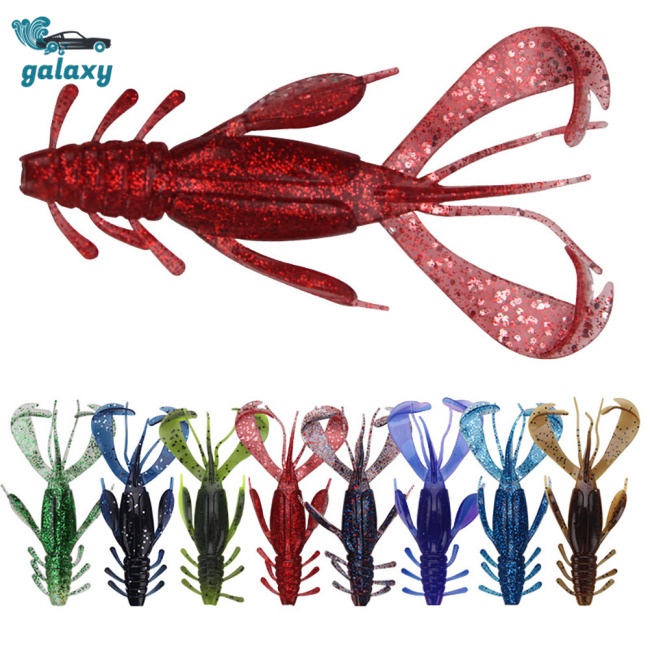 Galaxy Set 4 Mồi Giả Nhử Cá 10cm / 10g Bằng Nhựa Mềm Gắn Kèm Móc Câu Tiện Dụng