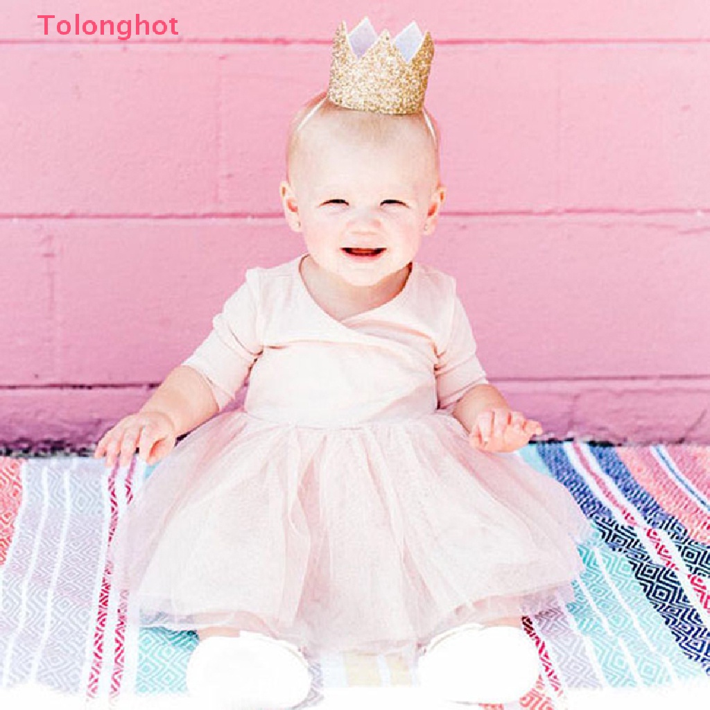 Mũ Sinh Nhật Hình Vương Miện Bằng Vải Nỉ Lấp Lánh Cho Người Lớn Và Trẻ Em