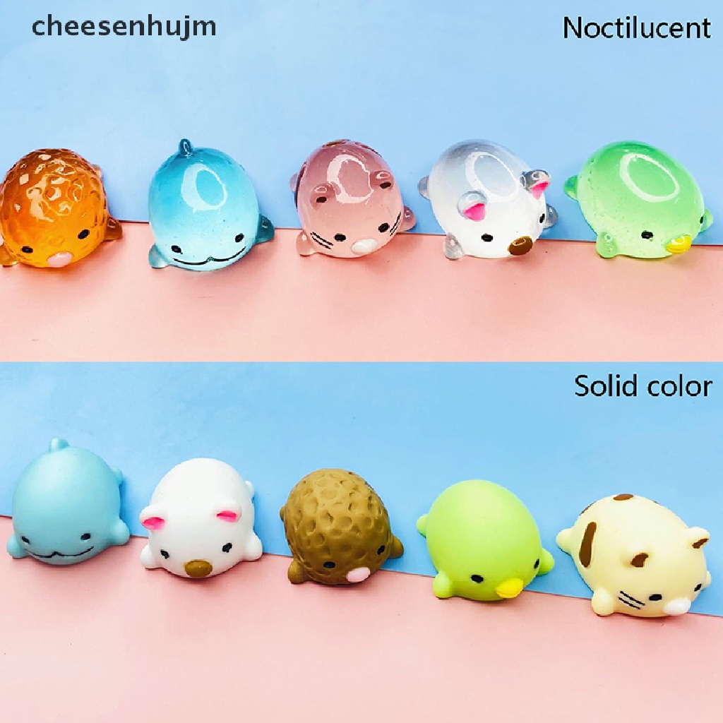 Set 2 Chú Vịt Mini Bằng Nhựa Phát Quang Trang Trí Tiệc Giáng Sinh