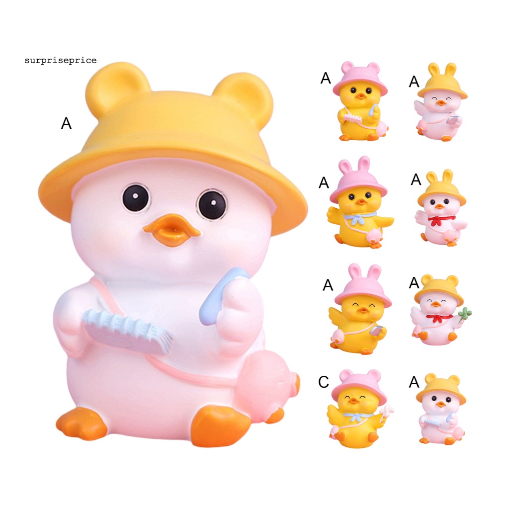 Tượng Vịt Điêu Khắc Màu Sáng Trang Trí Phòng Ngủ / SPA