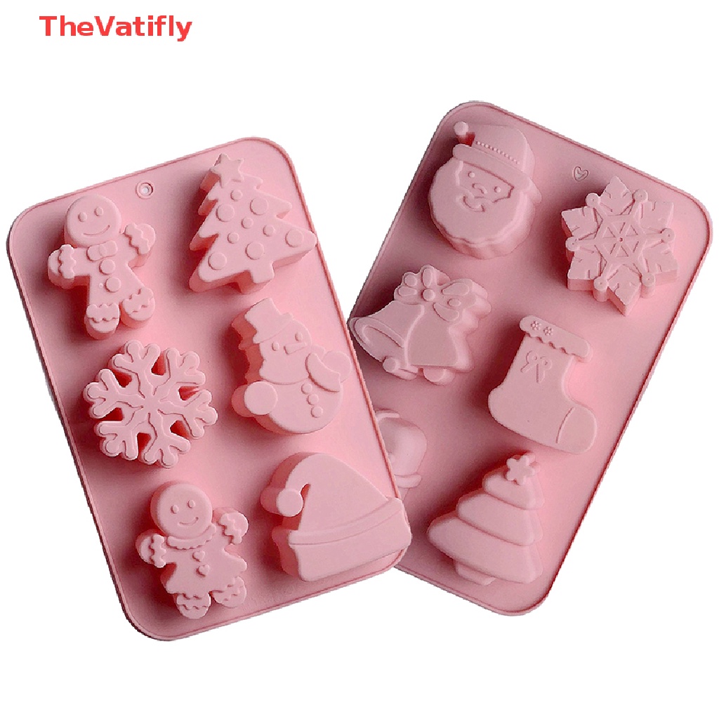 Khuôn Làm Bánh / Xà Phòng Hình Cây Thông Giáng Sinh Bằng Silicone