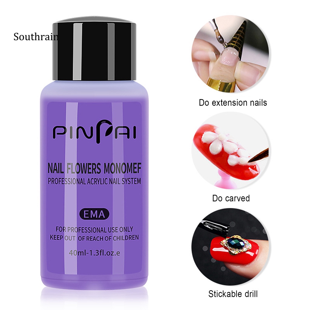 Bột Acrylic 40ML Chống Rò Rỉ Dùng Để Trang Trí Móng Nghệ Thuật