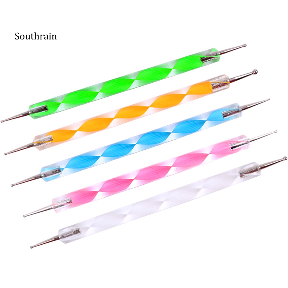 Set 5 Bút Chấm Bi / Chấm Bi 2 Đầu Trang Trí Móng Nghệ Thuật DIY