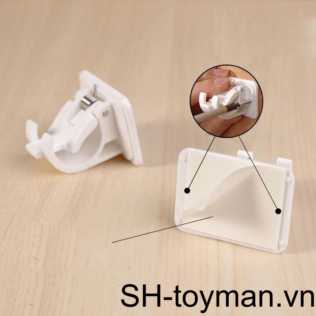 Bộ 8 Giá Đỡ Cố Định Thanh Treo Rèm Nhà Vệ Sinh Khách Sạn