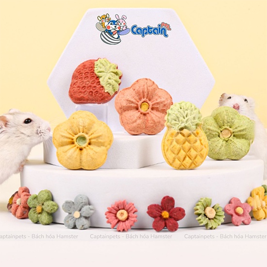 Bánh quy sữa dê làm sạch răng cho Hamster và thú cưng