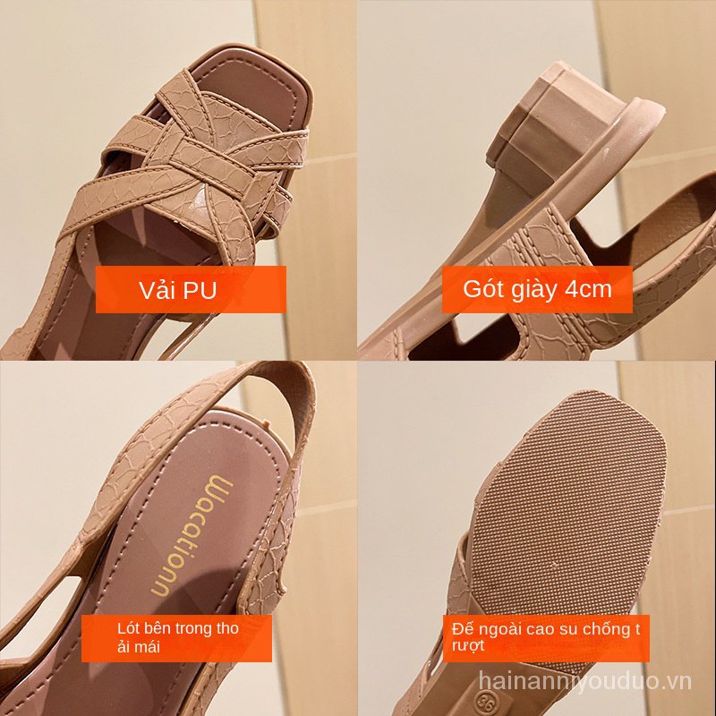 Giày Sandal Đế  Thời Trang Mùa Hè Dành Cho Nữ