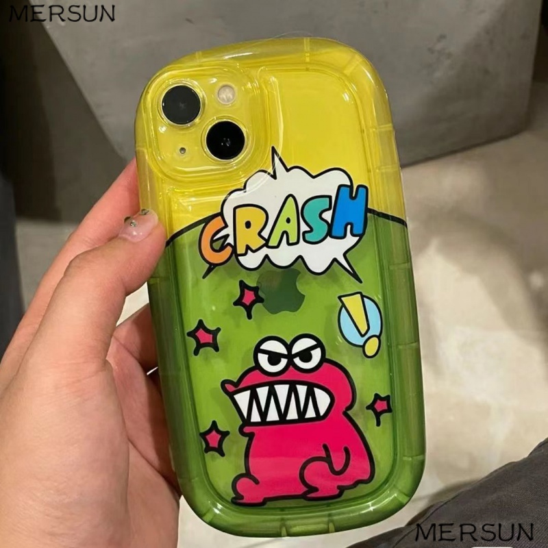 ✅Ốp Điện Thoại Mềm Trong Suốt In Hình Khủng Long Hoạt Hình Dễ Thương Có Đệm Khí Cho Apple Iphone 12 13 14Promax 11 C9O