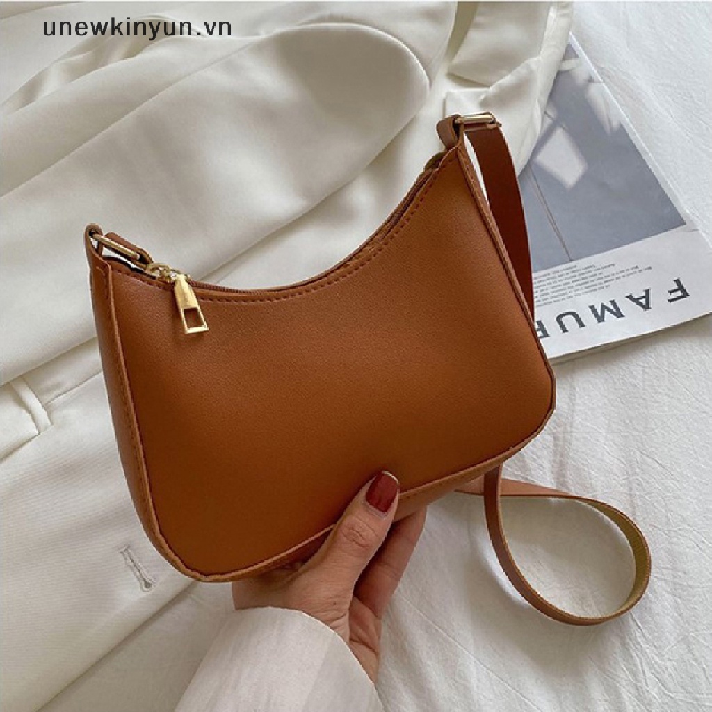 Túi Xách Đeo Dưới Cánh Tay / Đeo Vai Màu Trơn Thời Trang Cho Nữ